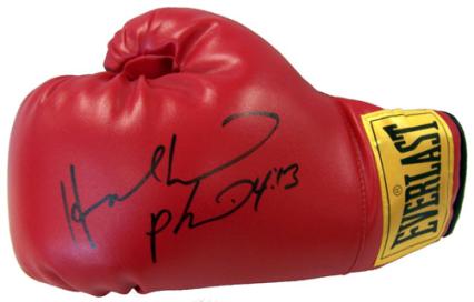 Evander Holyfield Autograph Glove at www.substancecollectables.com 